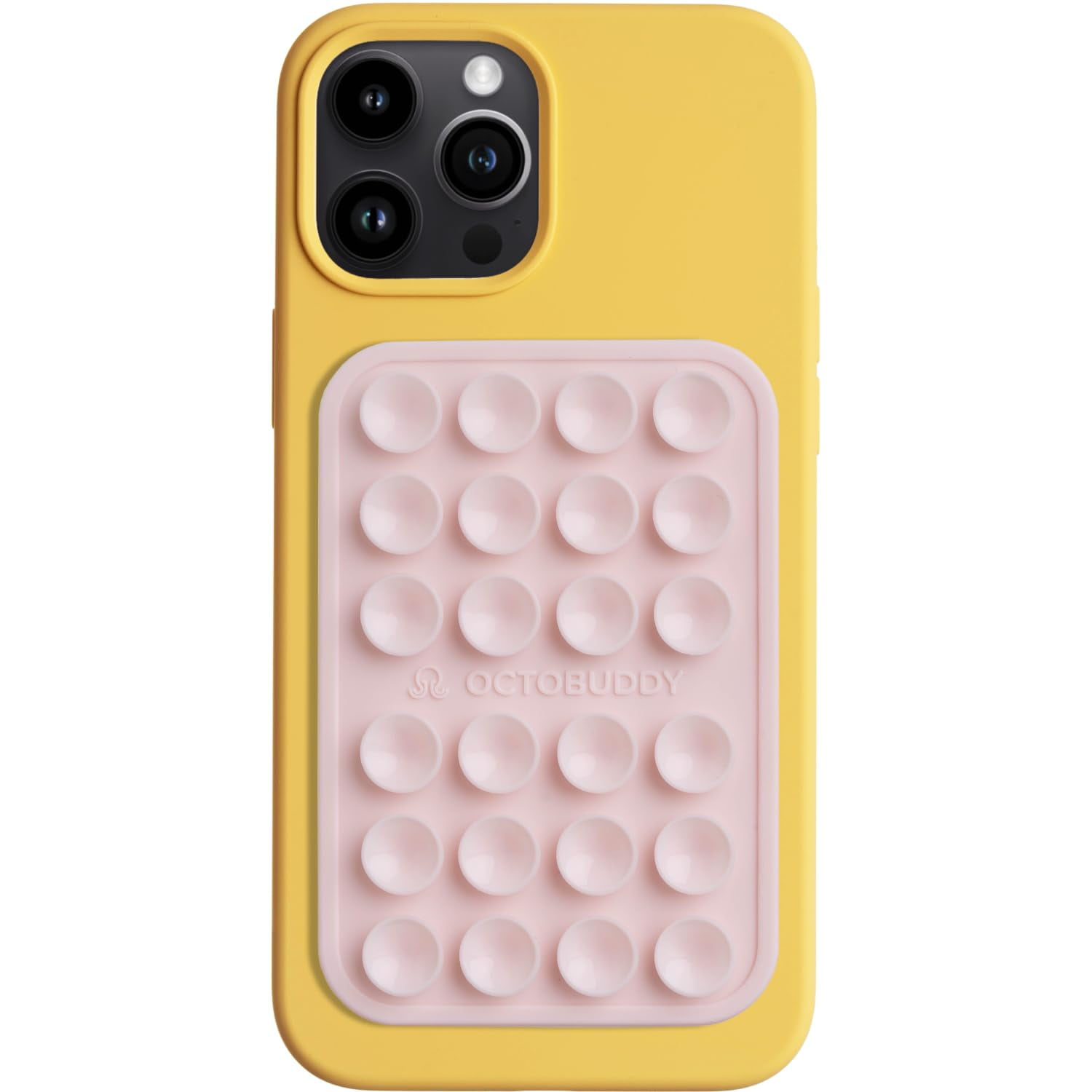 Octobuddy - Funda De Silicona Con Ventosa Para Teléfono Soporte Adhesivo Color Rosa Tiza