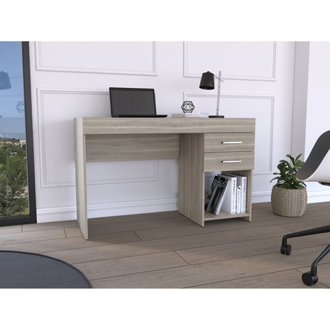 Tuhome - Escritorio Recto 2 Cajones Ibare 75X120X45,4 Cm Milan