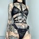 thumbnail image 1 of Gothic Leather Harness Lingerie For Women Body Sexy Lingerie Garter Body Sexy Bra Bdsm Goth Accessories Lingerie Bondage Garter, 1 of 3