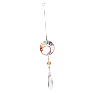 Magideal - Wind Chime Cor Prisms Reflect Sunlight Ornaments Colgante Crystals Hanging Ornament Rainbow Making Para Automóvil, Ventana, Jardín, , 15,75 Pulgadas 15.75 Pulgadas