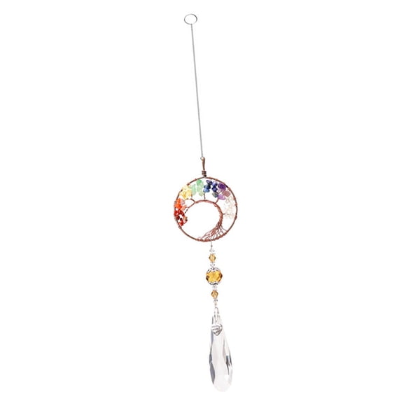 Wind Chime cor Prisms Reflect Sunlight Ornaments Colgante Crystals Hanging Ornament rainbow making para automóvil, ventana, jardín, , 15,75 pulgadas 15.75 pulgadas