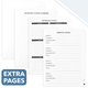 thumbnail image 4 of Libreta de direcciones Mr. Pen 13 cm tapa dura con pestañas A‑Z, 4 of 6