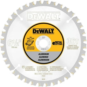Hoja De Sierra Circular Dewalt Dw9152 Para Aluminio De 6.5 Pulgadas