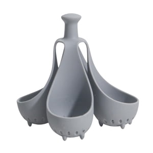 Bothyi - Estante De Vapor De Huevo Para Contenedor De Vapor Con Contenedor Práctico Soporte De Almacenamiento Estante De Vapor Sostiene 4