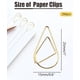 thumbnail image 5 of Clips Para Papel Morn Oro Claro En Forma De Lágrima Acero Inoxidable 200 Unidades, 5 of 8