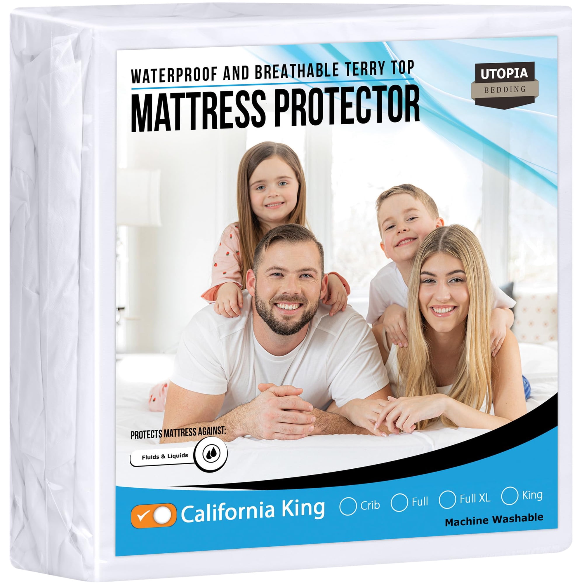 Protector De Colchón Utopia Bedding Impermeable California King
