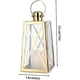 thumbnail image 3 of Farol Decorativo TRIROCKS Acero Inoxidable 30 cm Dorado, 3 of 3