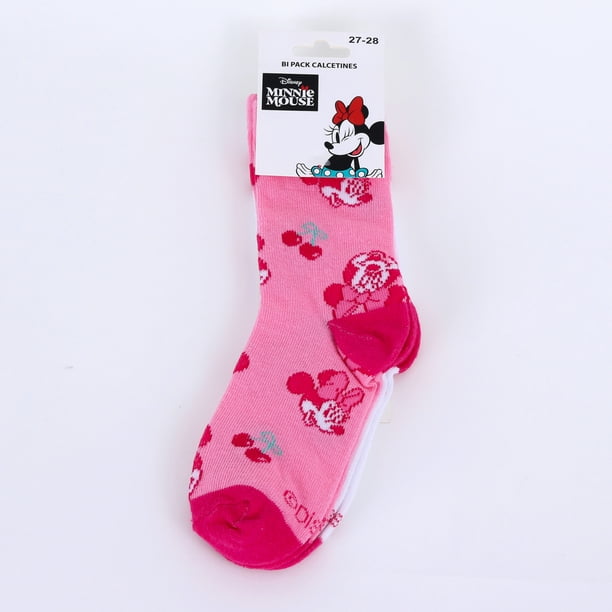 Calcetín 2P Niña Minnie Disney Guindsa Rosado