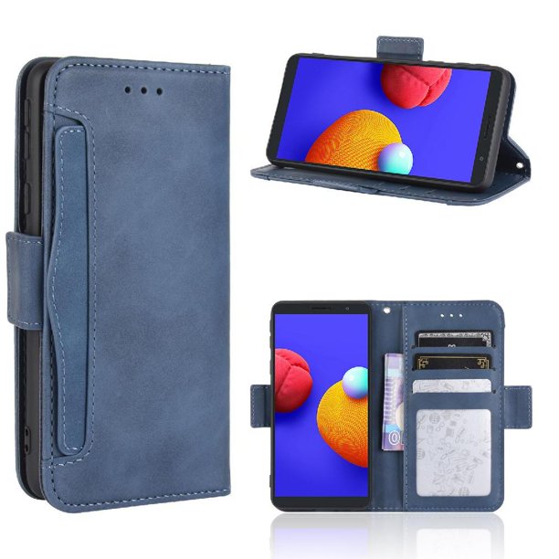 Funda Cartera Magnética para Samsung Galaxy A01 Core- Tarjetero Desmontable, Cuero PU, Soporte