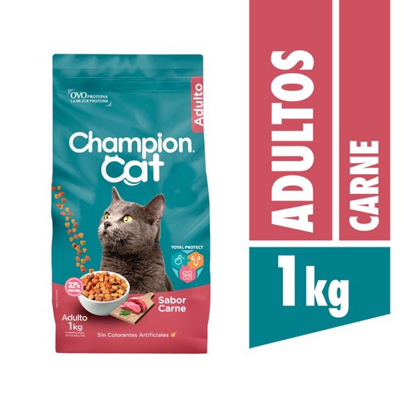 Alimento Seco Gato Adulto Sabor Carne Bolsa, 1 Kg