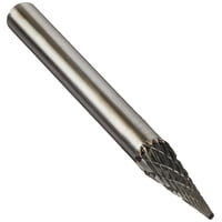 Drill America - Lima Giratoria O Con Rebaba De Carburo, Cono, Extremo Puntiagudo, Doble Corte, 6 Mm