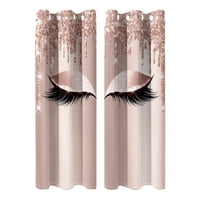 Magideal - Cortinas Opacas Para Dormitorio, Cortinas Para Ventana Con Reducción De Ruido Y Aislamiento Térmico Sólido, Cortinas Para Oscurecer La Habitación Para Rosa