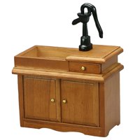 Bothyi - Casa De Muñecas Miniatura Fregadero Gabinete Juego De Imaginación Juguete Educativo Mini Modelo