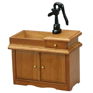 Bothyi - Casa De Muñecas Miniatura Fregadero Gabinete Juego De Imaginación Juguete Educativo Mini Modelo