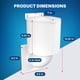 thumbnail image 4 of Cubierta de ventilación para secadora RAEFLOW, 10,2 cm, resistente a los rayos UV, para exteriores, ahorro de energía, 4 of 9
