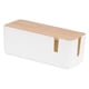 thumbnail image 3 of TV Computer Power Strips Wire Hider Caja De Administración De Cables Soporte De Seguridad Blanco, 3 of 5