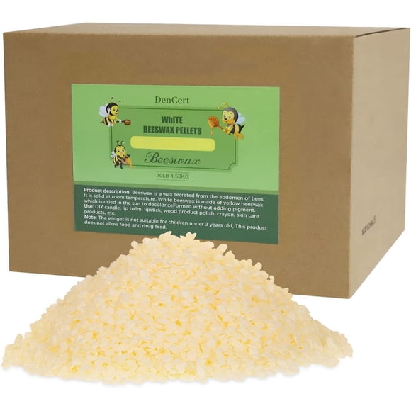 Pellets De Cera De Abejas Grado Cosmético 4 54 Kg Para Bricolaje