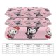 thumbnail image 4 of Kuromi & My Melody Duvet Cover Set 3 Piece Bedding Set Double Sided Printing Decorative Comforter Cover Set, 4 of 5
