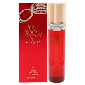 Diamantes Blancos En Rojo De Elizabeth Taylor Para Mujeres - 3.3 Oz Edt Spray