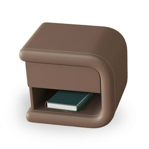 Santú Home & Deco - Velador Mocha Mousse Derecho Ecocuero Mesa De Noche