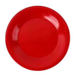 Bonna - Plato Melamina Grueso Rojo 23 Cm Set 6 Piezas
