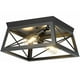 thumbnail image 1 of Lámpara de techo Pynsseu Industrial 2 luces Farmhouse Black, 1 of 3