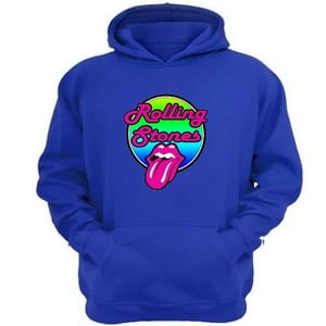 Genérico - Polerón Canguro The Rolling Stones Azul Talla M Unisex