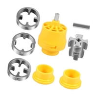 Ioensy - Juego De Roscador De Tubos De Pvc Fácil De Usar Con 3 Matrices, Herramienta Manual, Kit De Roscado De Tubos