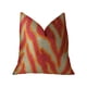 thumbnail image 1 of Almohada de lujo hecha a mano Plutus Brands Plutus Fire en fucsia, naranja y topo, 1 of 3