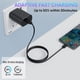 thumbnail image 3 of Cargador REKNA de 25 W tipo C de carga rápida con cable USB C de 4 pies x2, 3 of 8