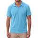 thumbnail image 1 of INSPIRE CHIC Camiseta Polo de Punto Jacquard para Hombre Cuello en V Transpirable Verano Golf Talla L Azul, 1 of 5