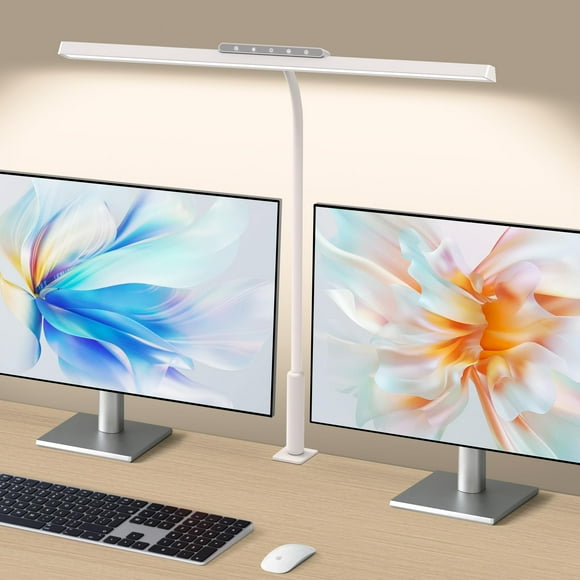 Lámpara de escritorio SEOUFRDZ LED de atenuación continua para el hogar y la oficina, color blanco