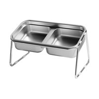 Magideal - Comedero Elevado Para Gatos, Comedero Inclinado Para Mascotas, Fácil De Limpiar, Bebedero Antideslizante Con Soporte, Cuenco De Agua Elevado Para Gato