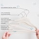 thumbnail image 3 of Baby Hangers 3 Sprouts, terciopelo, antideslizante, 30 unidades, color crema, 3 of 9
