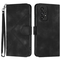 Funda Foxdock Para Samsung Galaxy A23 – Tipo Libro Con Soporte, Billetera, Correa Y Diseño Elegante