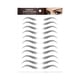 thumbnail image 3 of 6 hojas de pegatinas de tatuaje para cejas 4D, resistentes al agua, con efecto de pelo, para transferencia de cejas, para dar forma al arco, para mujeres, 66 pares (ceja de arco alto), 3 of 8