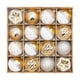 thumbnail image 4 of 16x Bolas De Navidad Adornos Para Aniversario Guirnalda Decoraciones A?o Nuevo Oro Blanco, 4 of 5