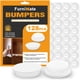 thumbnail image 1 of Topes para puertas de gabinete FURNIMATE 128 piezas transparentes 1,3 cm, 1 of 6
