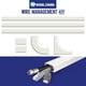 thumbnail image 1 of Kit Canaleta Adhesiva Wire Trak 1x12 Blanca Organizador, 1 of 3