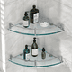 thumbnail image 5 of Repisas Esquineras Belug De Vidrio P/baño 4 Pisos Cristal Templano, 5 of 5