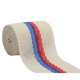 thumbnail image 2 of Rollo De Cinta De Yute Color Marfil Con Encaje Rojo Y Azul De 45 Pies Paquete De 3, 2 of 4
