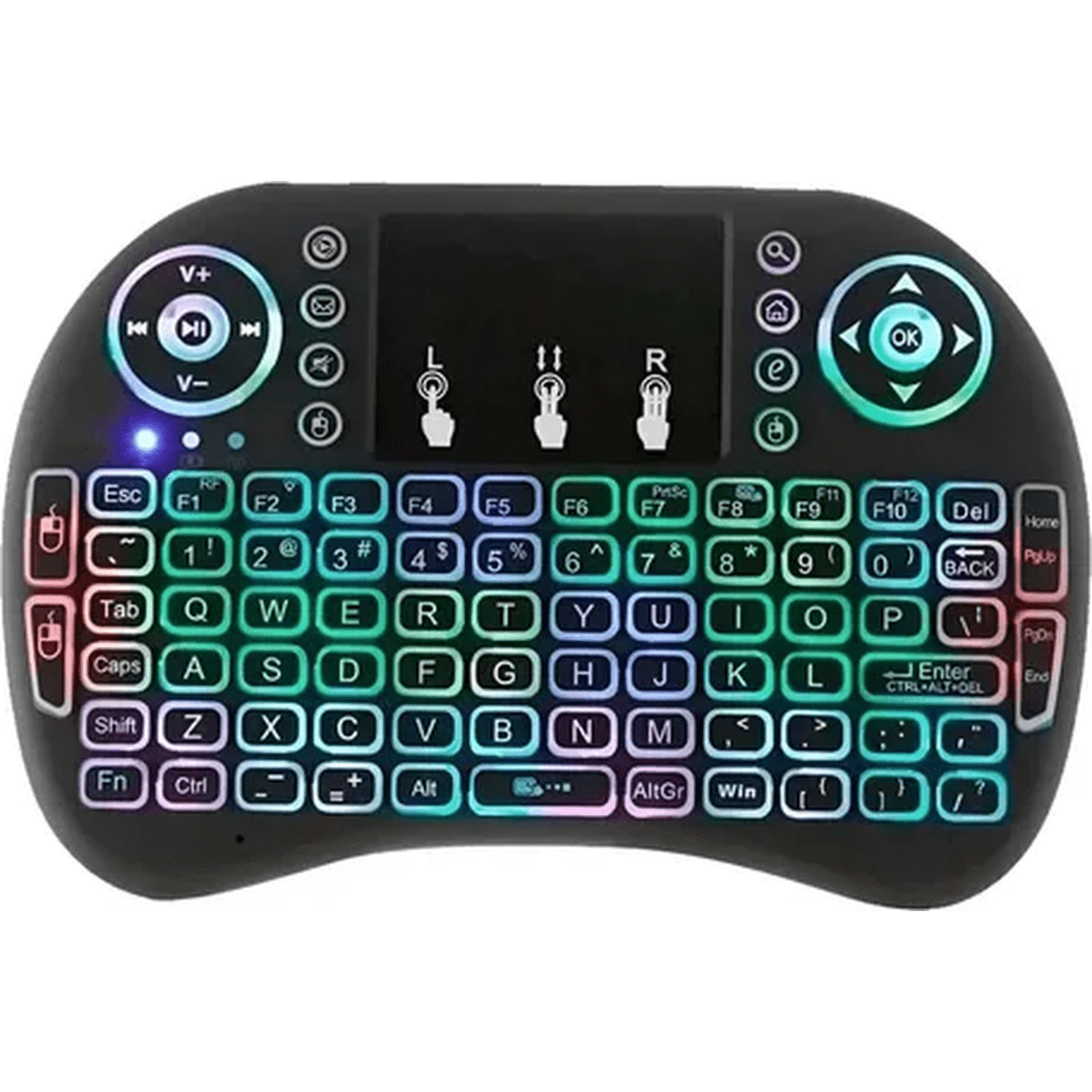 Genérico - Mini Teclado Inalámbrico Touchpad Smart Tv Pc Xbox