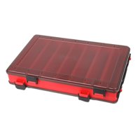 Ioensy - Caja De Aparejos De Pesca Estuche De Almacenamiento Portátil Para Anzuelos Y Señuelos De Pesca Caja De Señuelos De Pesca Roja
