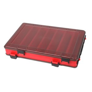 Ioensy - Caja De Aparejos De Pesca Estuche De Almacenamiento Portátil Para Anzuelos Y Señuelos De Pesca Caja De Señuelos De Pesca Roja