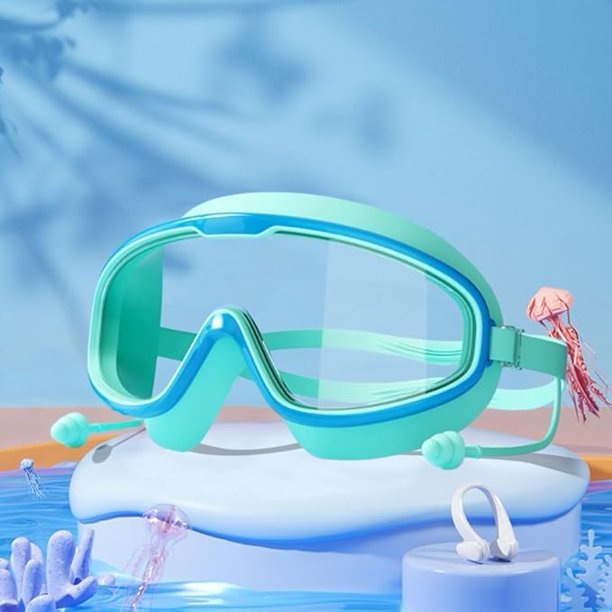 Gafas natación niños HD 2026 montura grande impermeable antivaho niños 3-15