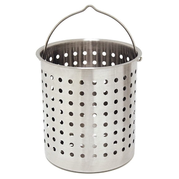 Cesta para freidora Bayou Classic, perforada, a vapor, 30 L, aluminio