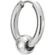 thumbnail image 4 of Pendientes de aro con bisagras de acero inoxidable con cuentas circulares para hombres y mujeres (2 unidades), 4 of 5