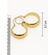thumbnail image 5 of Aros Argolla Bote 2,7cm Largo N4 Oro 18k 3.10gr Mujer Regalo Dorado, 5 of 7