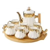 Genérico - Juego Vajilla Sofisticada Jarra Estilizada 6 Tazas Jhn