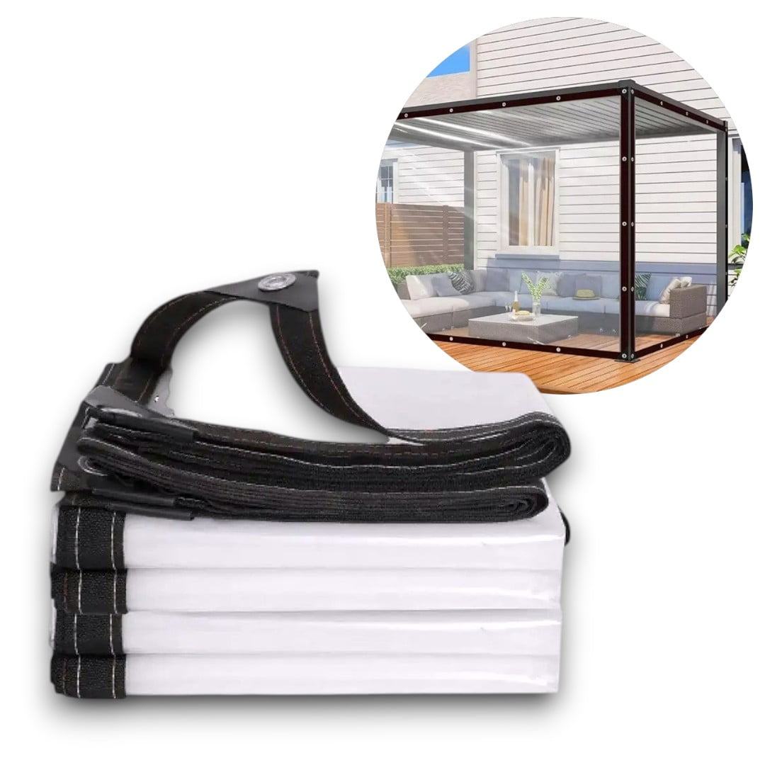 Genérico - Lona Transparente 3x3 Impermeable Resistente Con Ojales